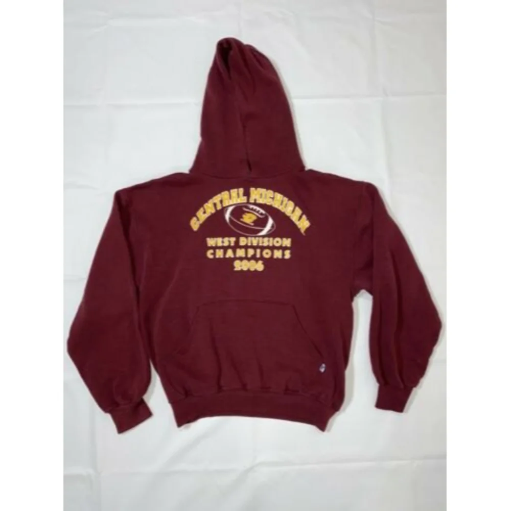 Vintage Russell CENTRAL MICHIGAN UNIVERSITY CHIPPEWAS Hoodie Medium CHIPS 2006